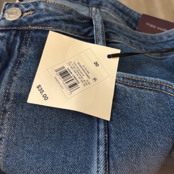 NWT Women's High-Rise Wide Leg Jeans - Ava & Viv Medium Wash size 20 - Picture 5 of 6